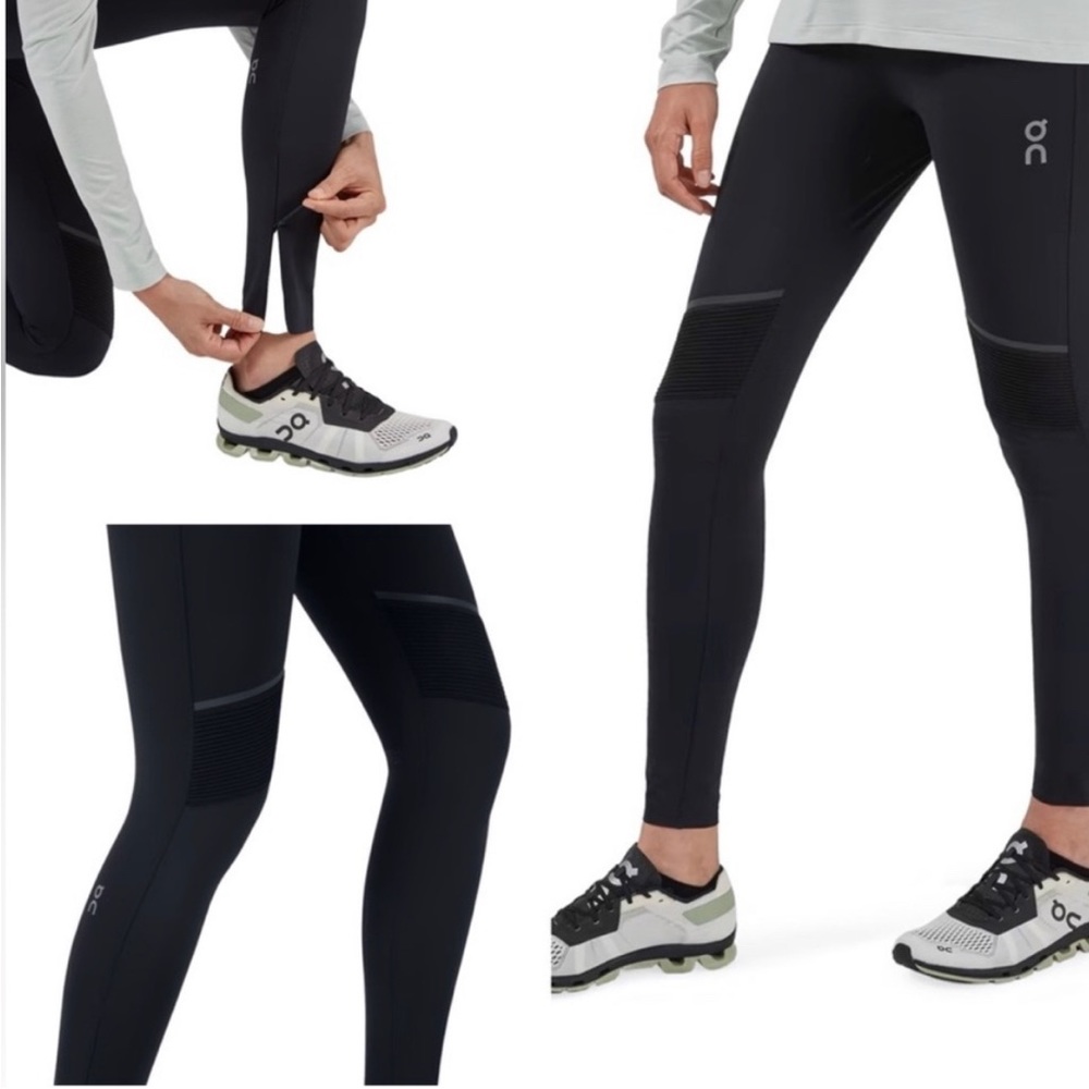 ON RUNNING ON Moto Running Leggings in Black size small EUC